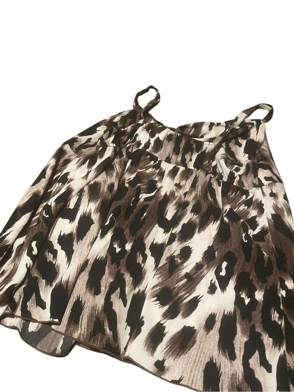 Cato Brown Animal Print Spaghetti Strap Women's Top size 18W